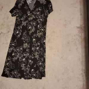 NWOT Torrid blk floral maxi dress size 3